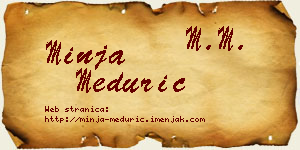 Minja Medurić vizit kartica